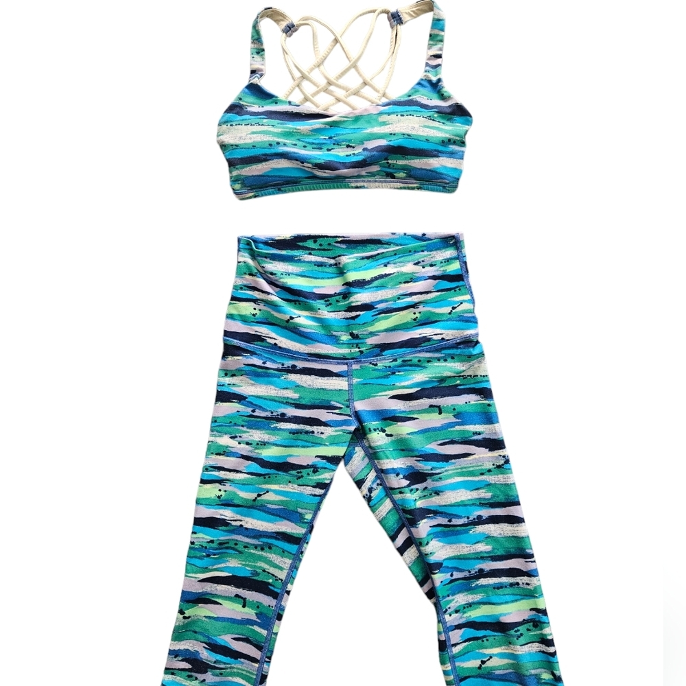 Lulu SET sz 8 Free to Be bra | 6 Leggings Hi Rise waist Wunder under Luon pant - Picture 16 of 16